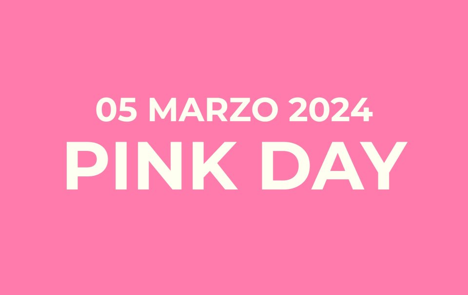 Grafica promozionale per il Pink Day del 5 marzo 2024